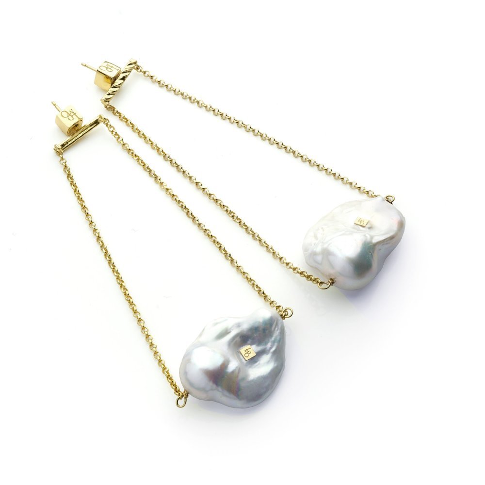 Lucedeimieiocchi - Orecchini Lola Bold - Argento - Perle