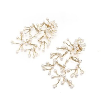 Lucedeimieiocchi - Orecchini Lulu’ Intrecci - Perle Bianche