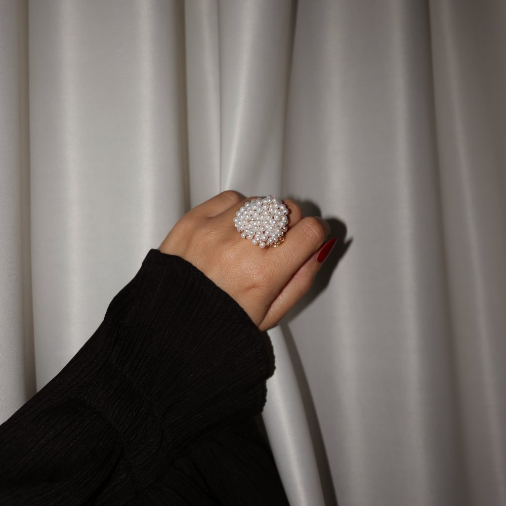 Lucedeimieiocchi - Anello Lulu’ Intrecci - Perle