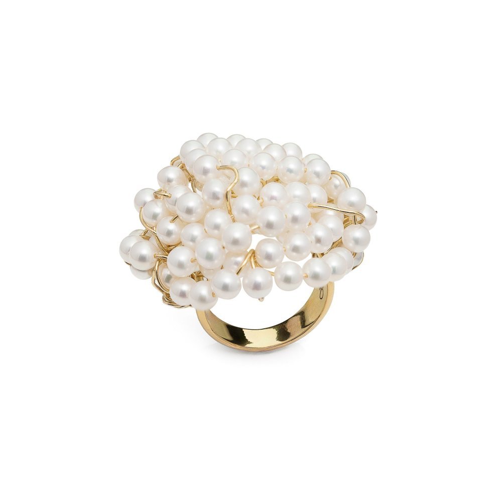 Lucedeimieiocchi - Anello Lulu’ Intrecci - Perle