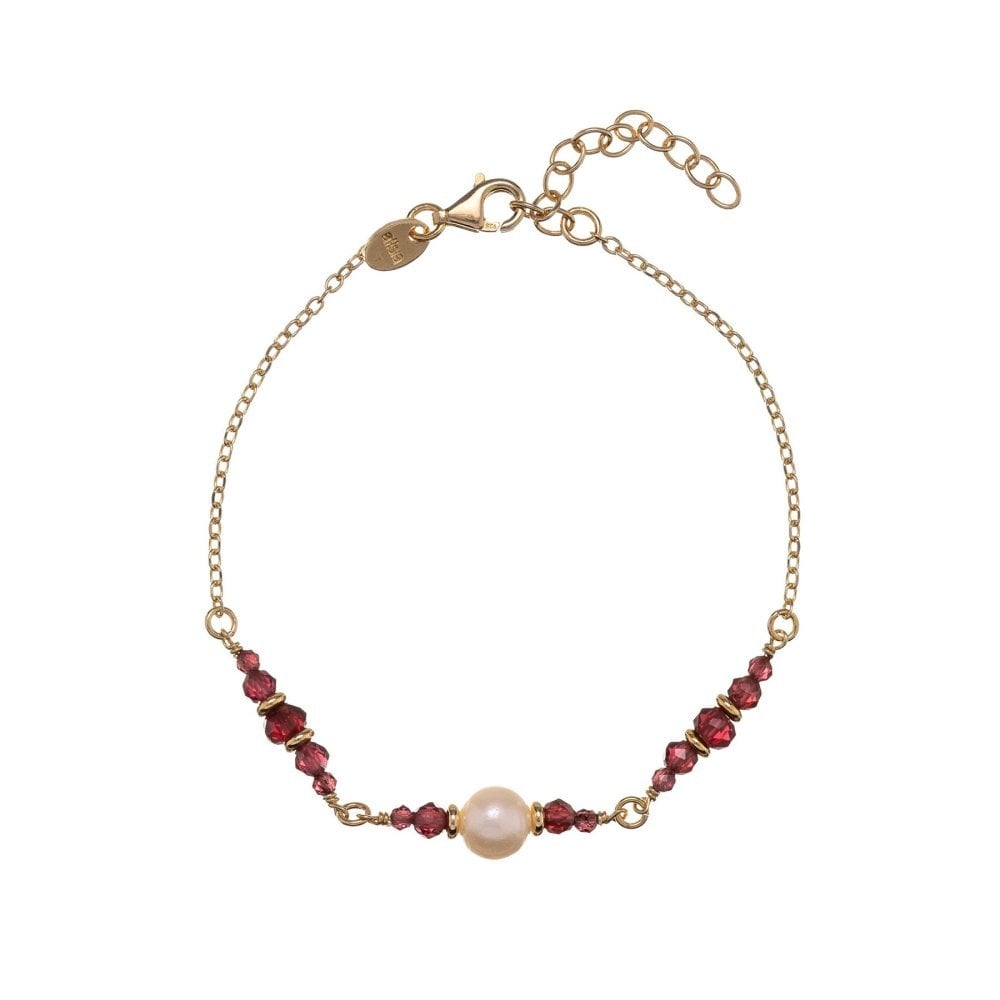 Bracciale - Garnet Simple - Argento - Alisia