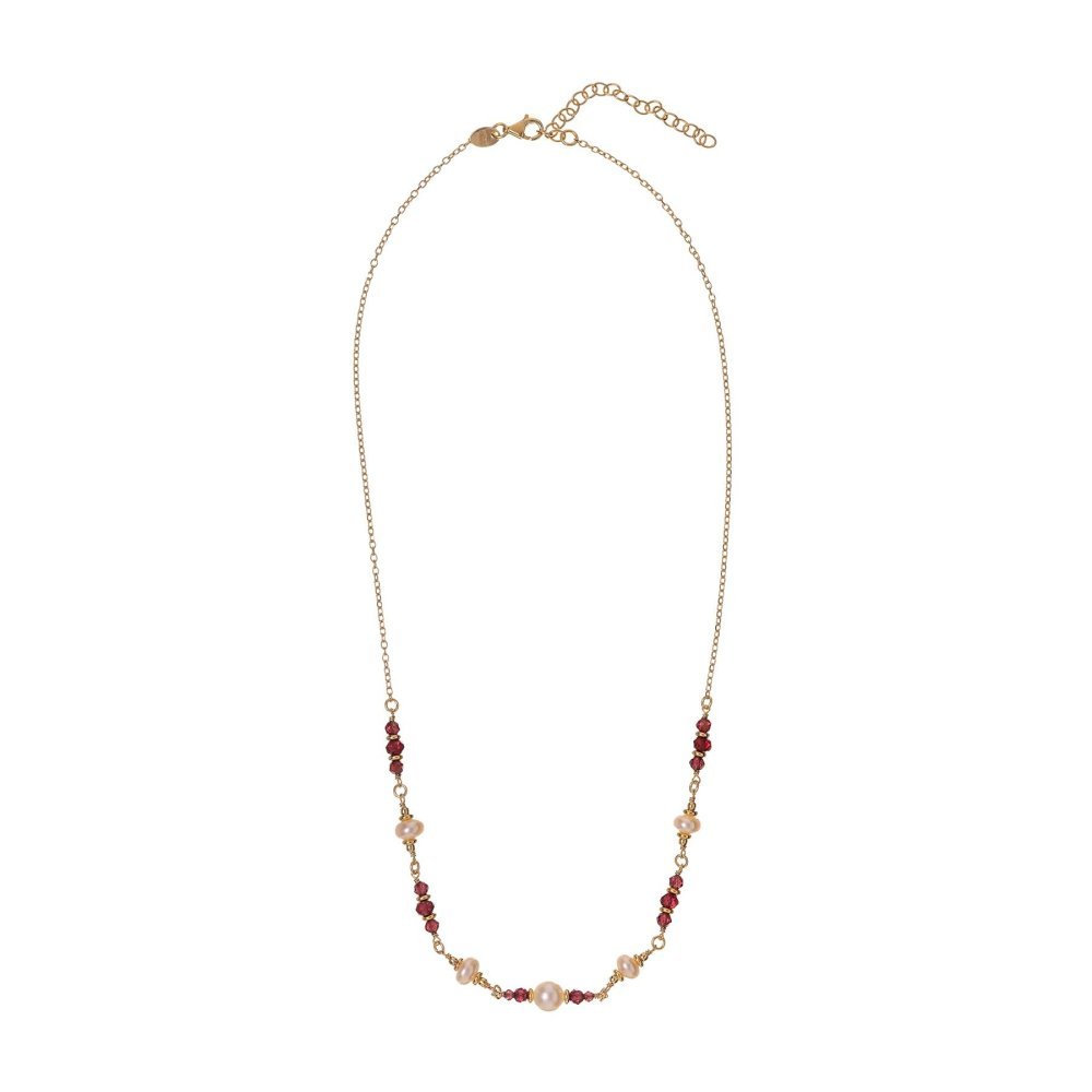 Alisia - Collana Garnet - Argento 925 - Perle