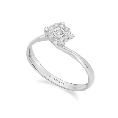 Comete Gioielli - Anello Oro Bianco - Diamanti