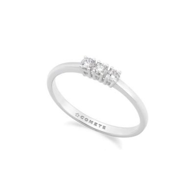 Comete Gioielli - Anello Trilogy - Oro Bianco - Diamanti