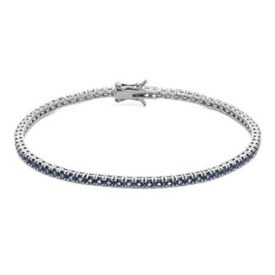 Comete Gioielli - Bracciale Tennis - Argento 925‰ - Zirconi Blu