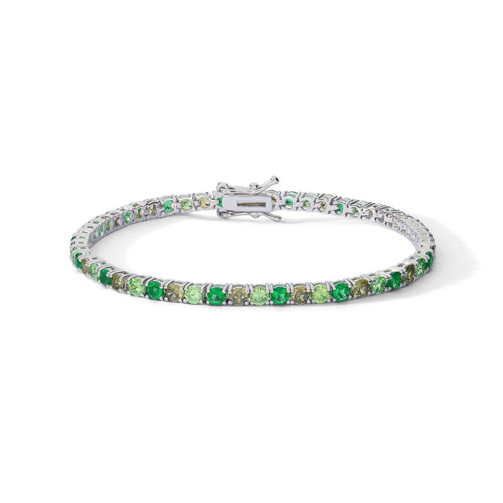 Comete Gioielli - Bracciale Argento - Zirconi Smeraldo
