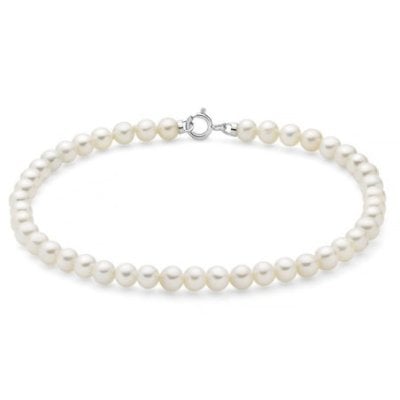 Miluna - Bracciale Perle Oriente - Oro Bianco