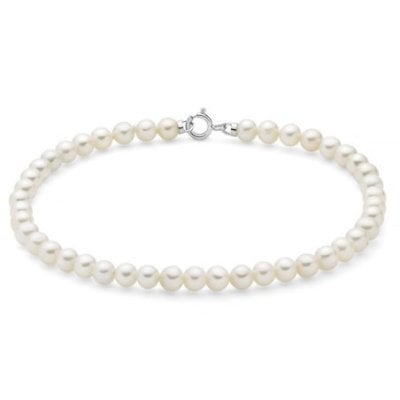 Miluna - Bracciale Perle Oriente - Oro Bianco