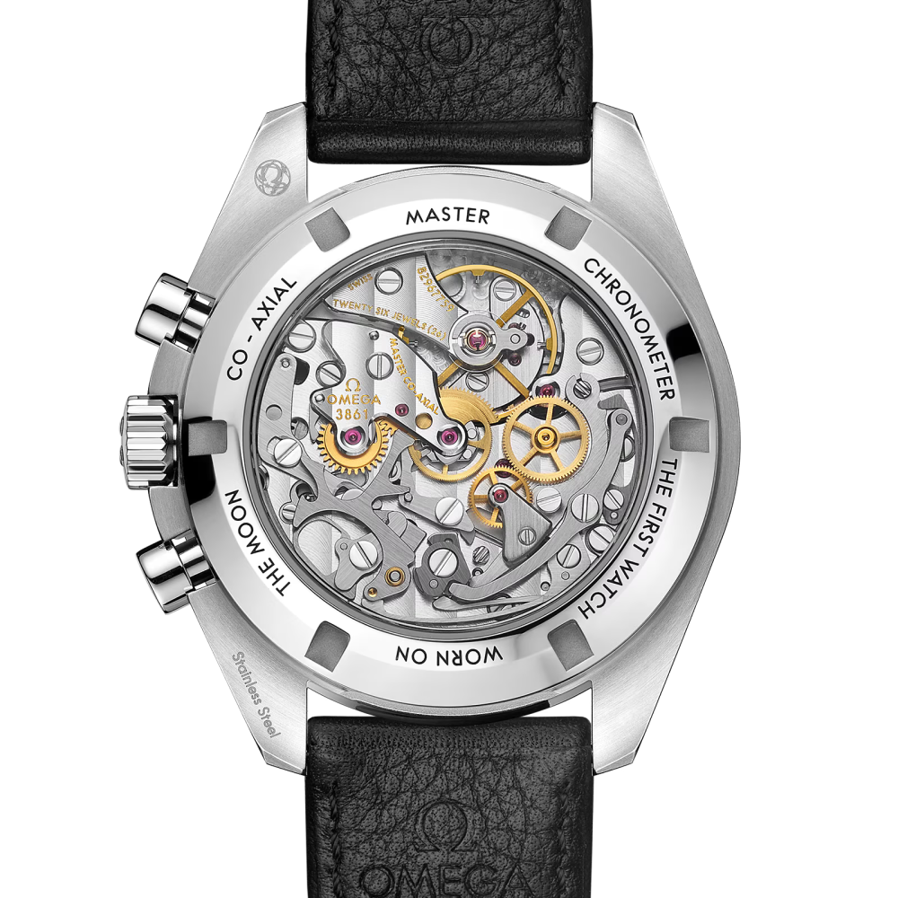 Speedmaster Moonwatch Professional 42 mm, acciaio su cinturino di pelle