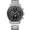 Speedmaster Fasi lunari 44,25 mm, acciaio su acciaio