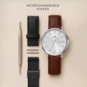 Daniel Wellington - Classico Sheffield - Argento - Pelle