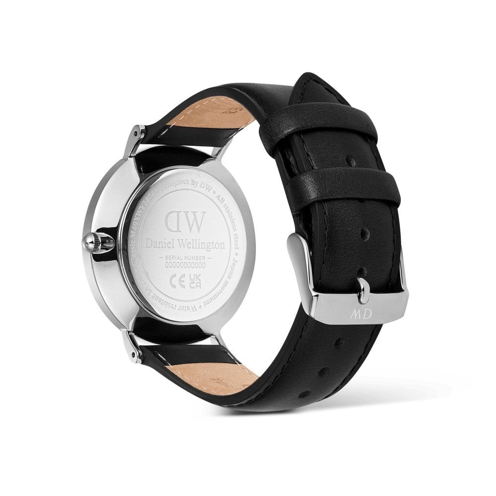 Daniel Wellington - Classico Sheffield - Argento - Pelle