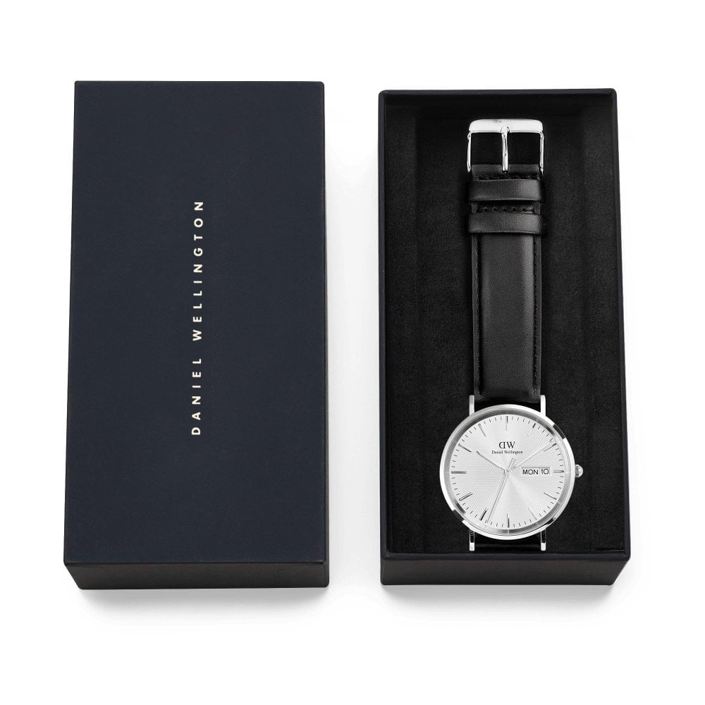Daniel Wellington - Classico Sheffield - Argento - Pelle