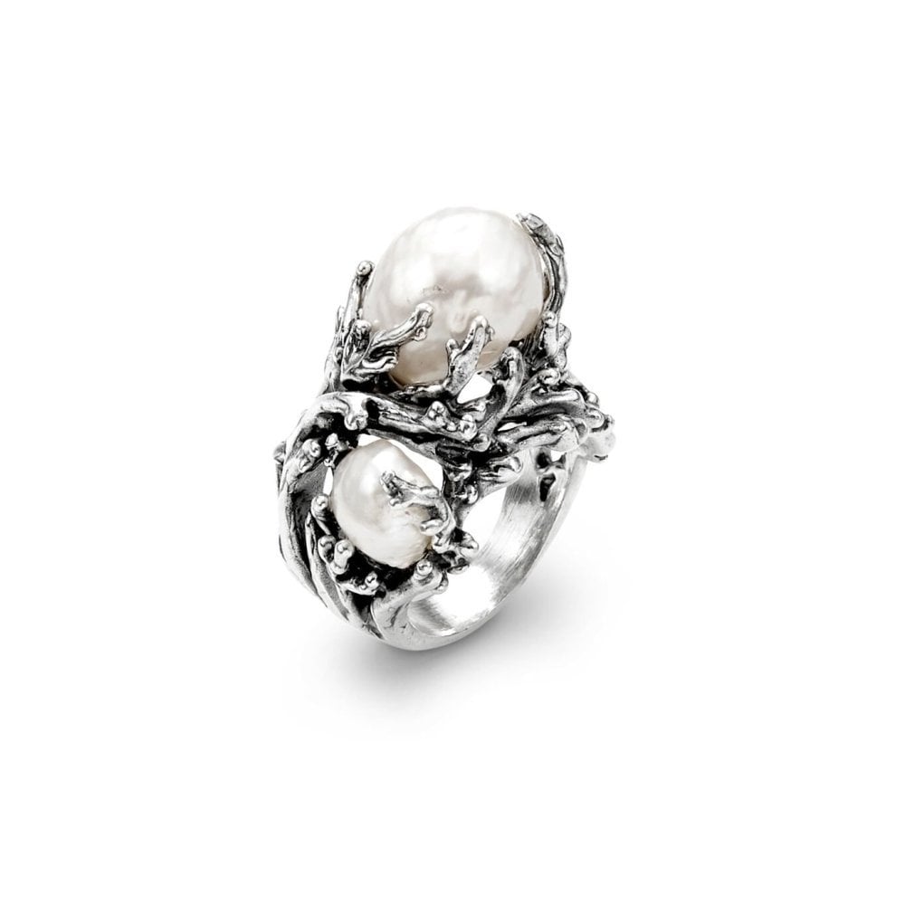 Anello Mari Del Sud - Argento E Perle - Giovanni Raspini