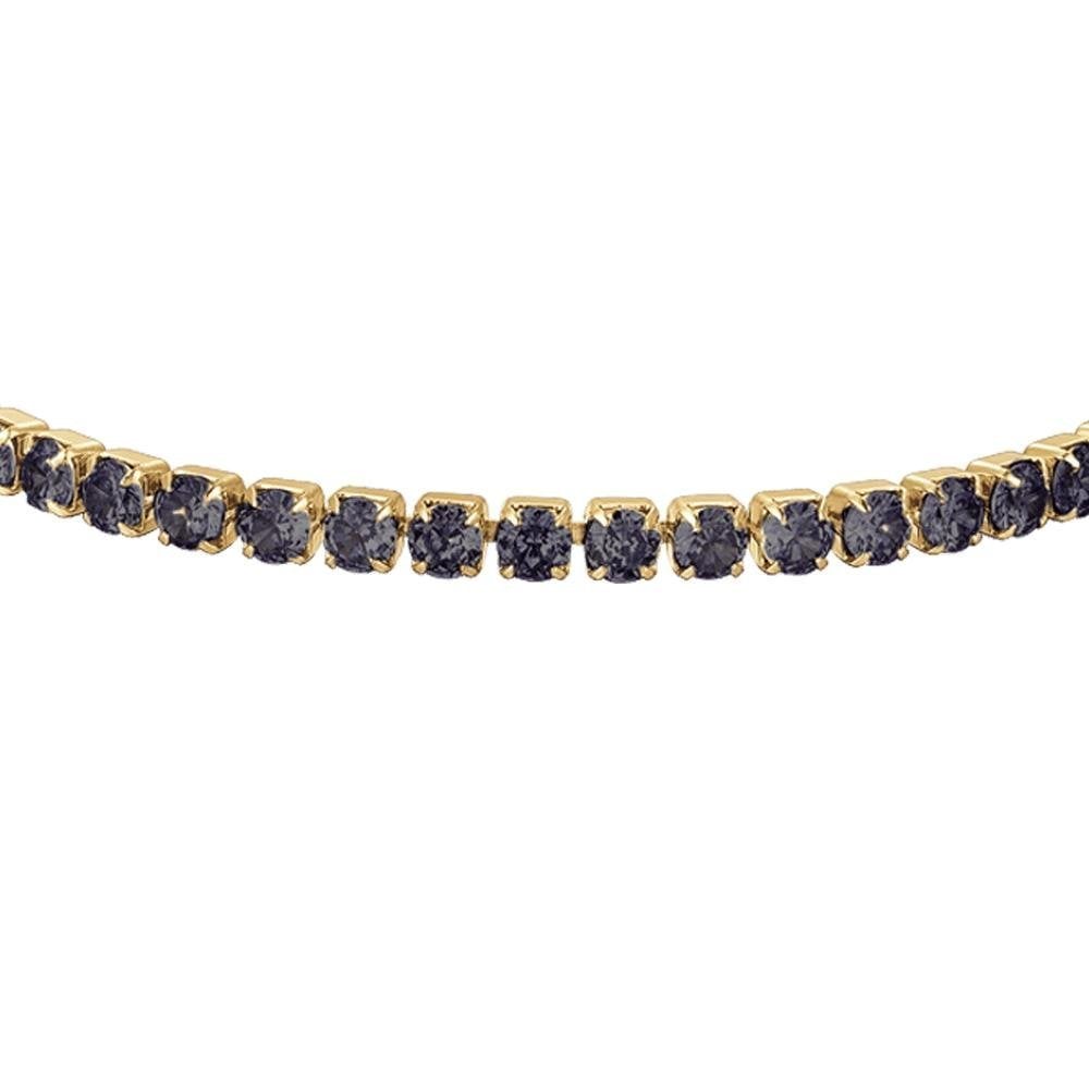 Luca Barra - Bracciale Tennis - Acciaio - Cristalli Neri