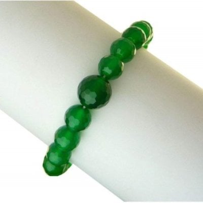 Rajola - Bracciale Mm8 - Argento - Agata Verde