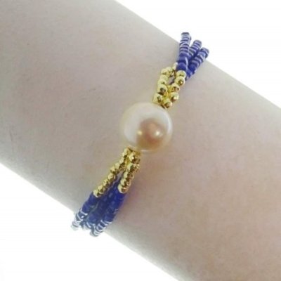 Rajola - Bracciale Oro 19Cm - Lapis, Perle