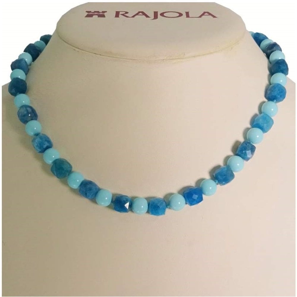 Collana - Collana In Oro Con Pasta Turchese Ed Apatite - Rajola