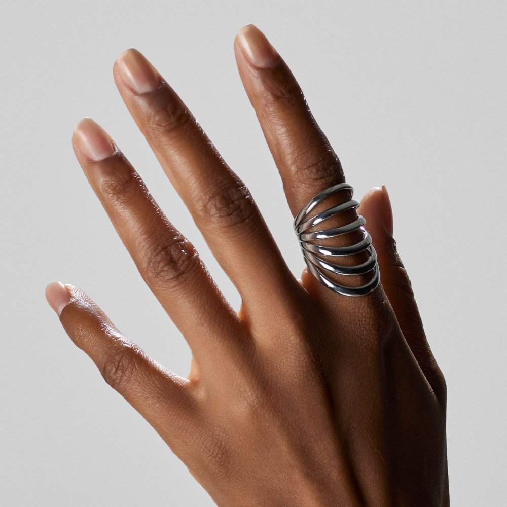 Pianegonda - Anello A Sei Fasce - Argento 925