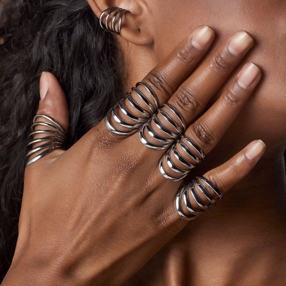 Pianegonda - Anello A Sei Fasce - Argento 925