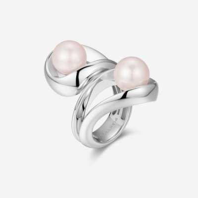 Pianegonda - Anello Contrarié - Argento - Perle