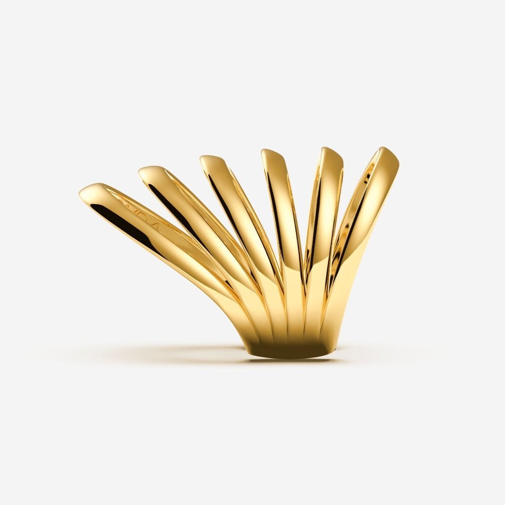 Pianegonda - Anello A Sei Fasce - Ottone - Oro 18 Kt