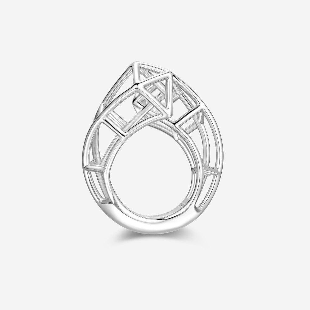 Pianegonda - Anello Contrarié - Argento 925 - Kosmos