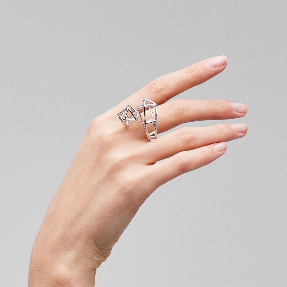 Pianegonda - Anello Contrarié - Argento 925 - Kosmos