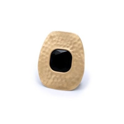 Aquaforte - Spilla Retrò - Pasta Vitrea Nera