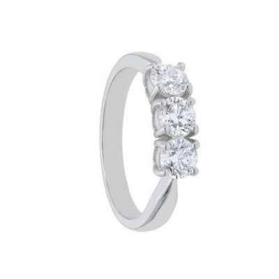 Songa Antonio - Anello Trilogy - Oro Bianco - 18 Ct