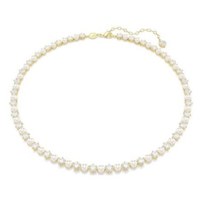 Swarovski - Collana Tennis Matrix - Perla Di Cristallo - Bianca
