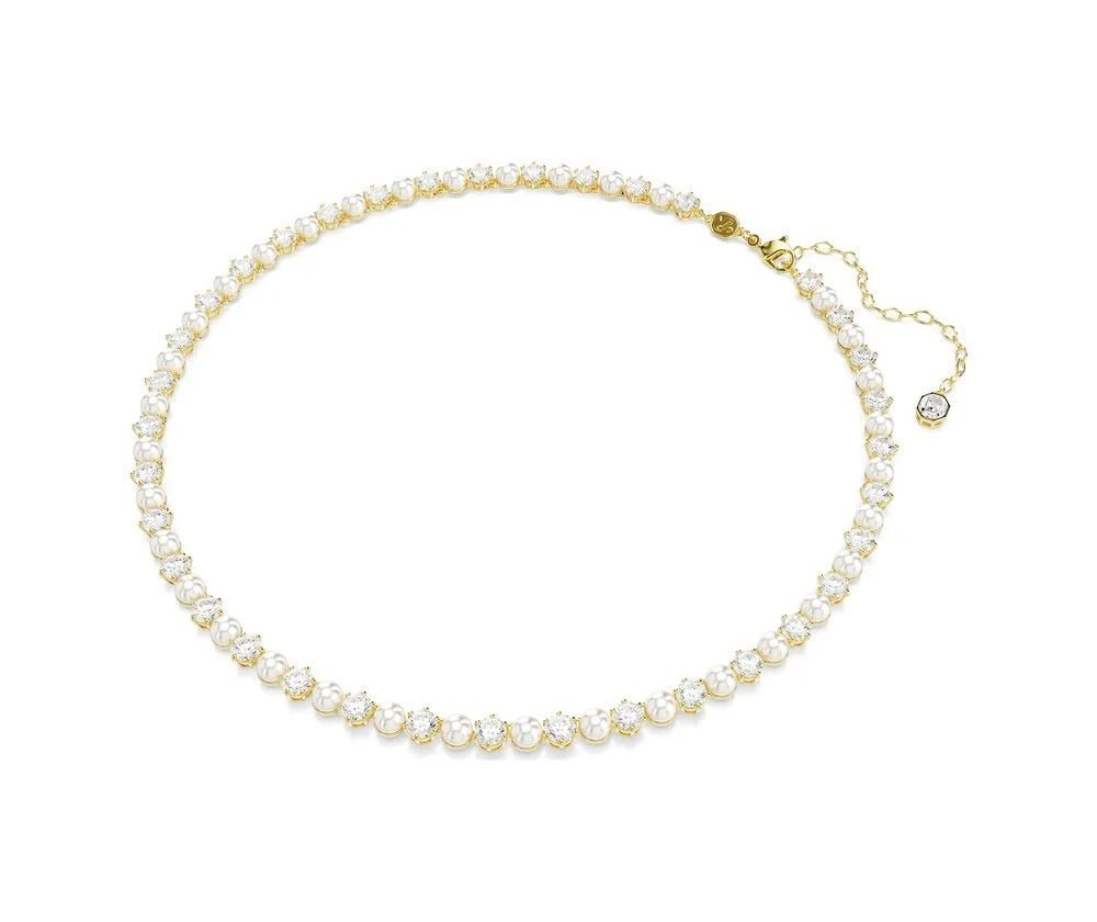 Swarovski - Collana Tennis Matrix - Perla Di Cristallo - Bianca