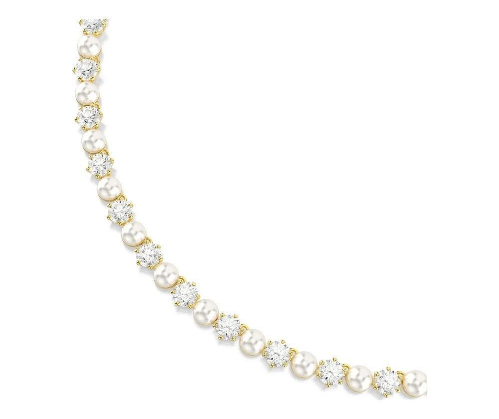 Swarovski - Collana Tennis Matrix - Perla Di Cristallo - Bianca