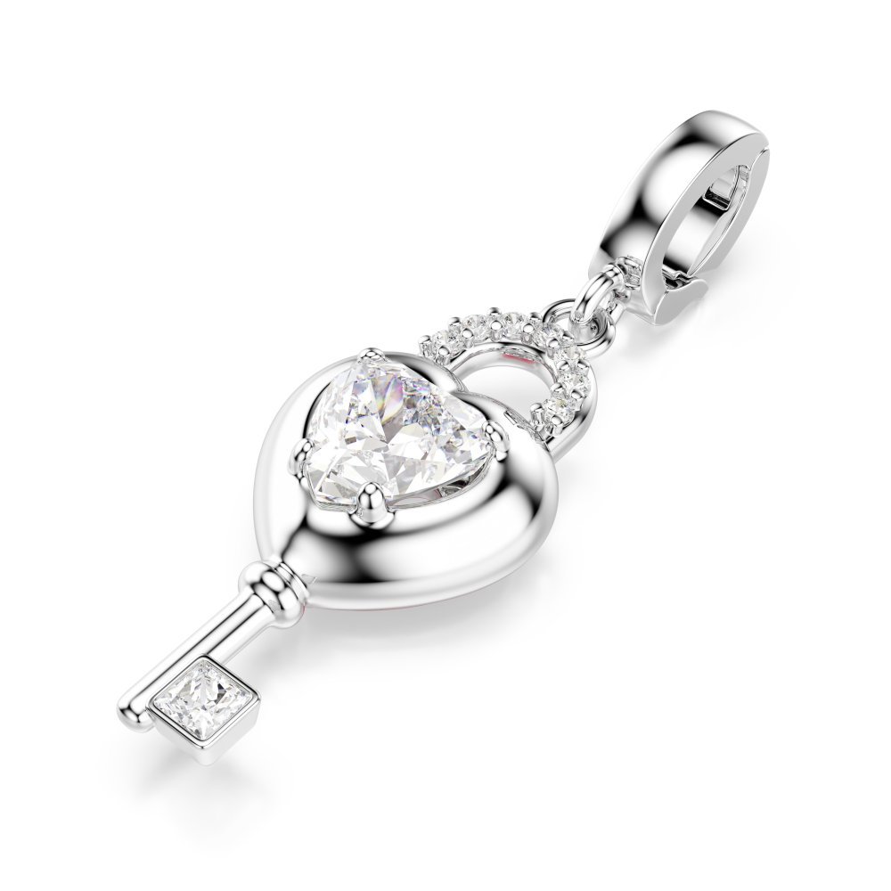 Swarovski - Charm Idyllia - Cuore Con Chiave