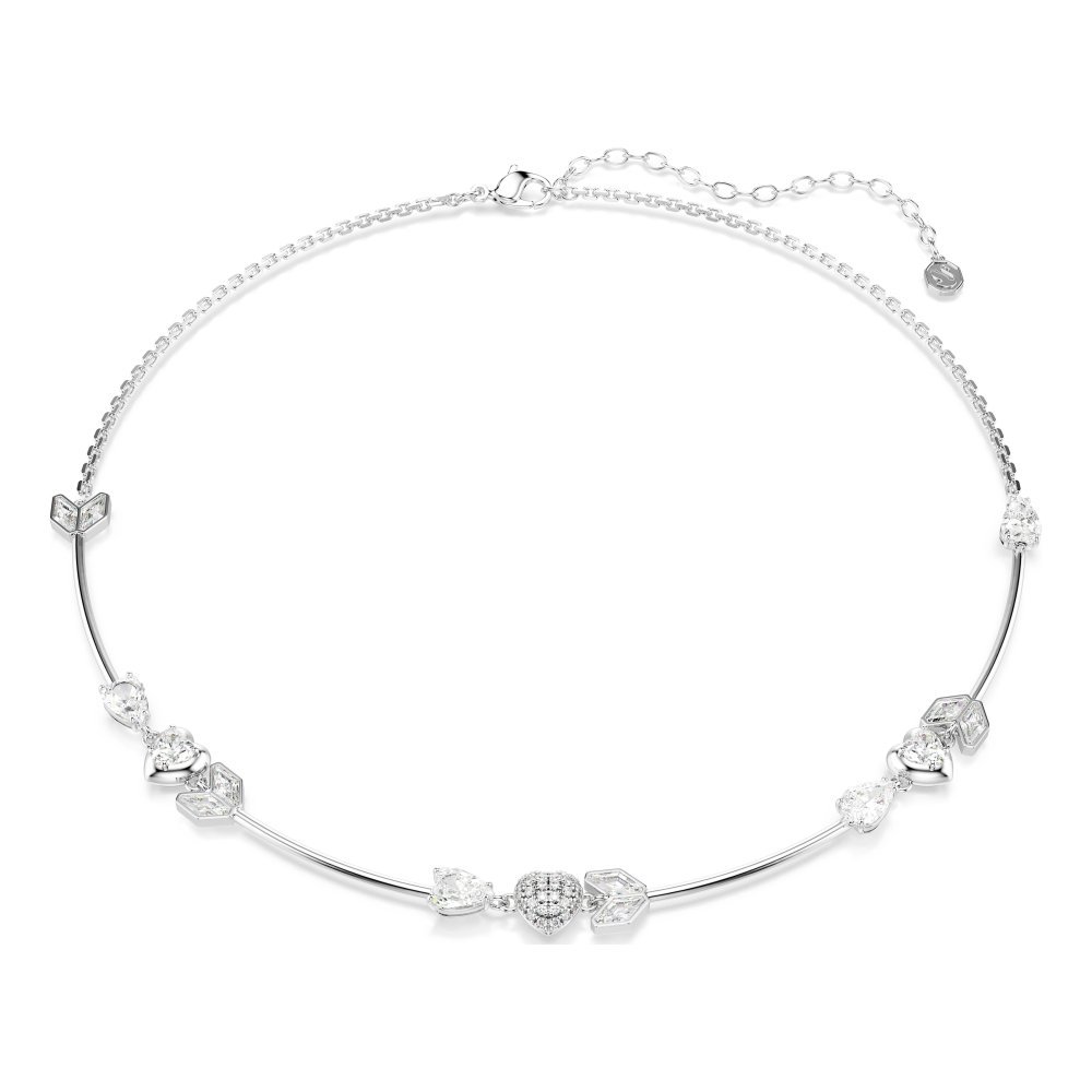 Collana Idyllia, Cuore Con Freccia, Bianca - Swarovski