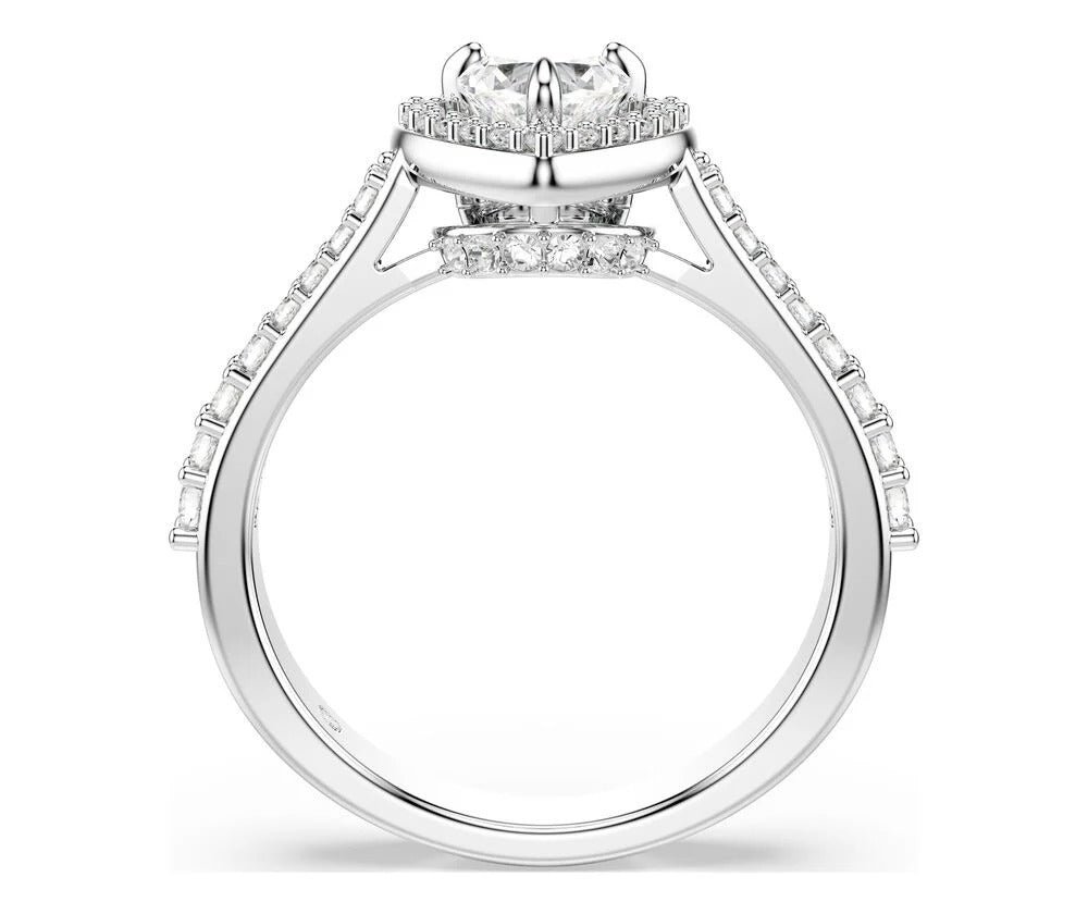 Swarovski - Anello Una Angelic - Bianco - Rodio