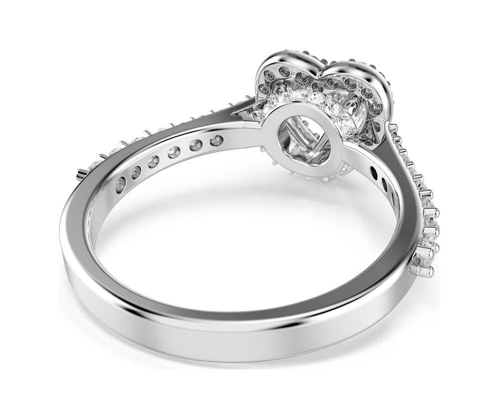 Swarovski - Anello Una Angelic - Bianco - Rodio