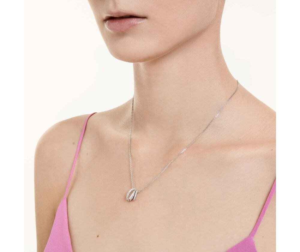 Swarovski - Pendenti Iperbolici - Bianco - Rodio