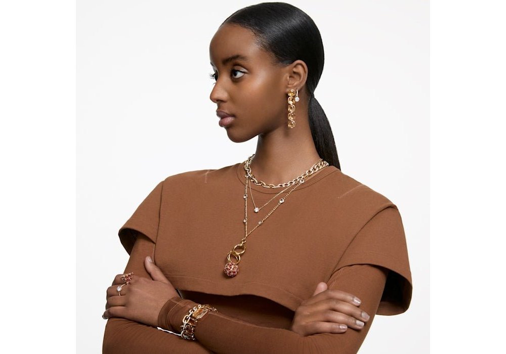 Swarovski - Anello Stilla - Placcato Oro - Bianco