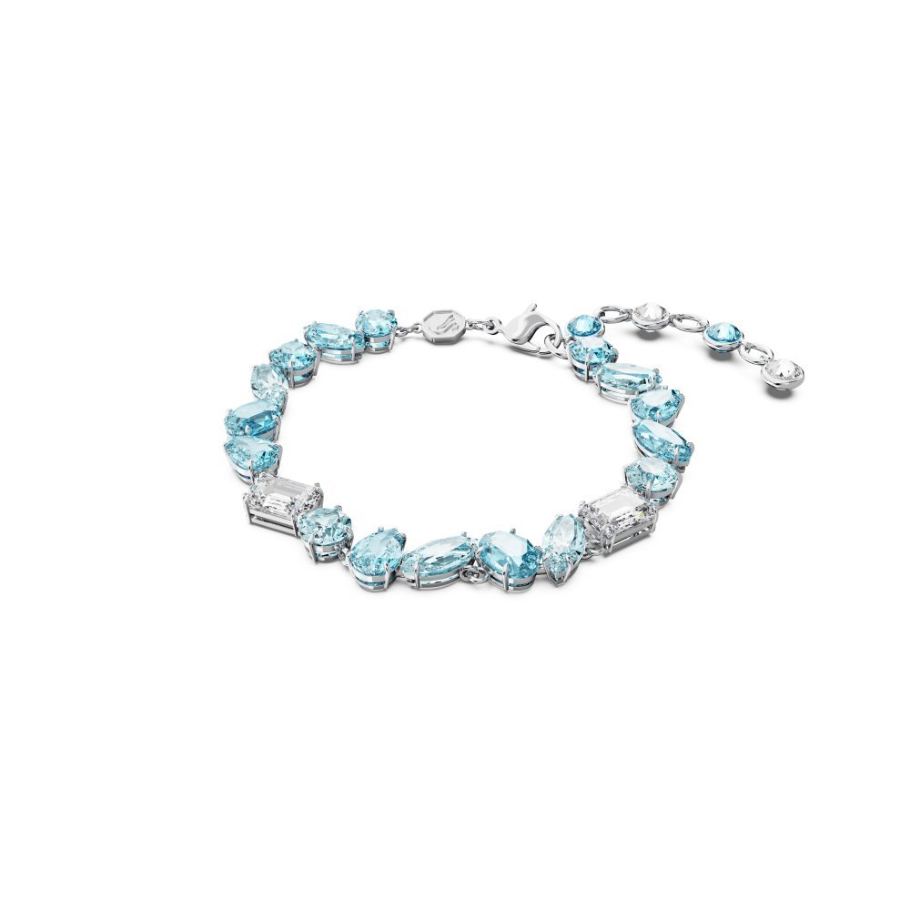 Swarovski - Bracciale Gema - Blu - Rodio