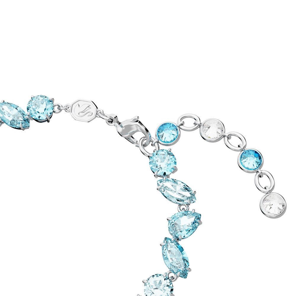 Swarovski - Bracciale Gema - Blu - Rodio