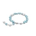 Swarovski - Bracciale Gema - Blu - Rodio