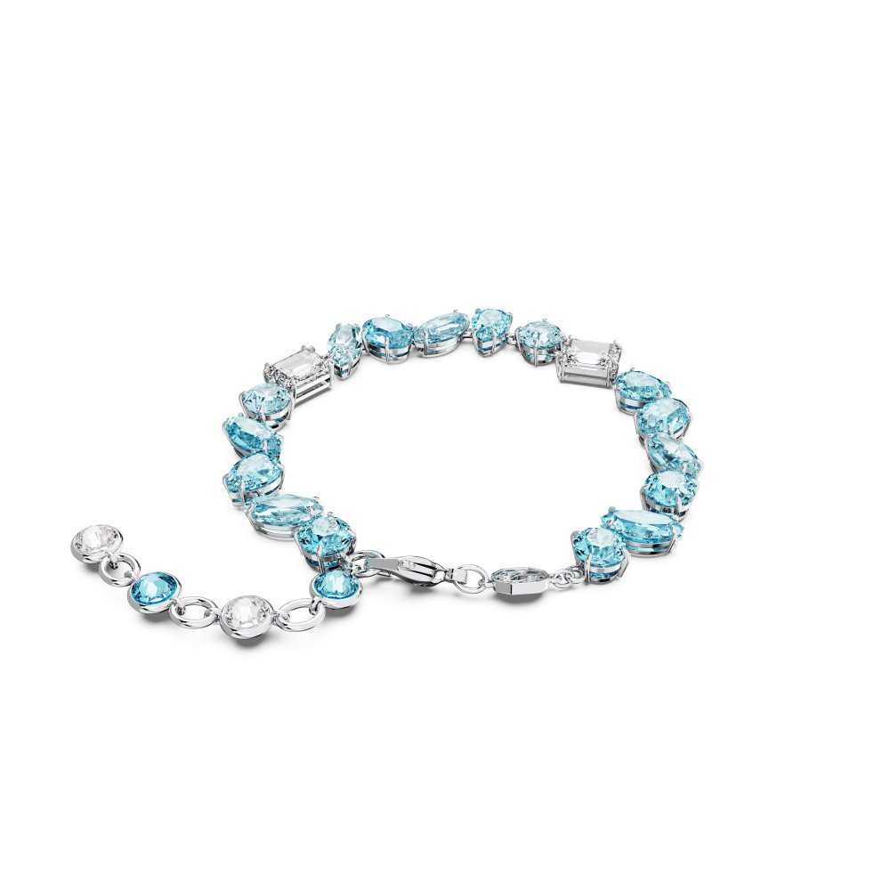 Swarovski - Bracciale Gema - Blu - Rodio