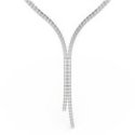 Swarovski - Collana Matrix Y - Bianca - Placcata In Rodio