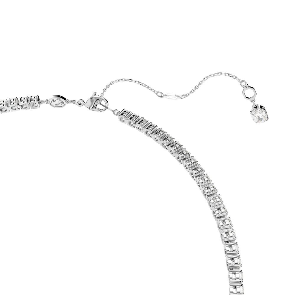 Swarovski - Collana Matrix Y - Bianca - Placcata In Rodio