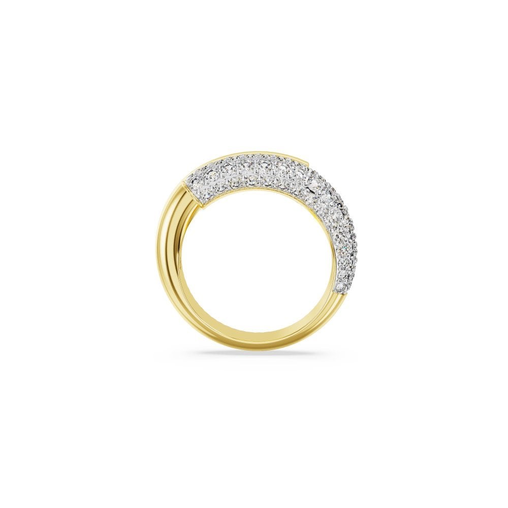 Swarovski - Anello Dextera - Bianco - Placcato Oro