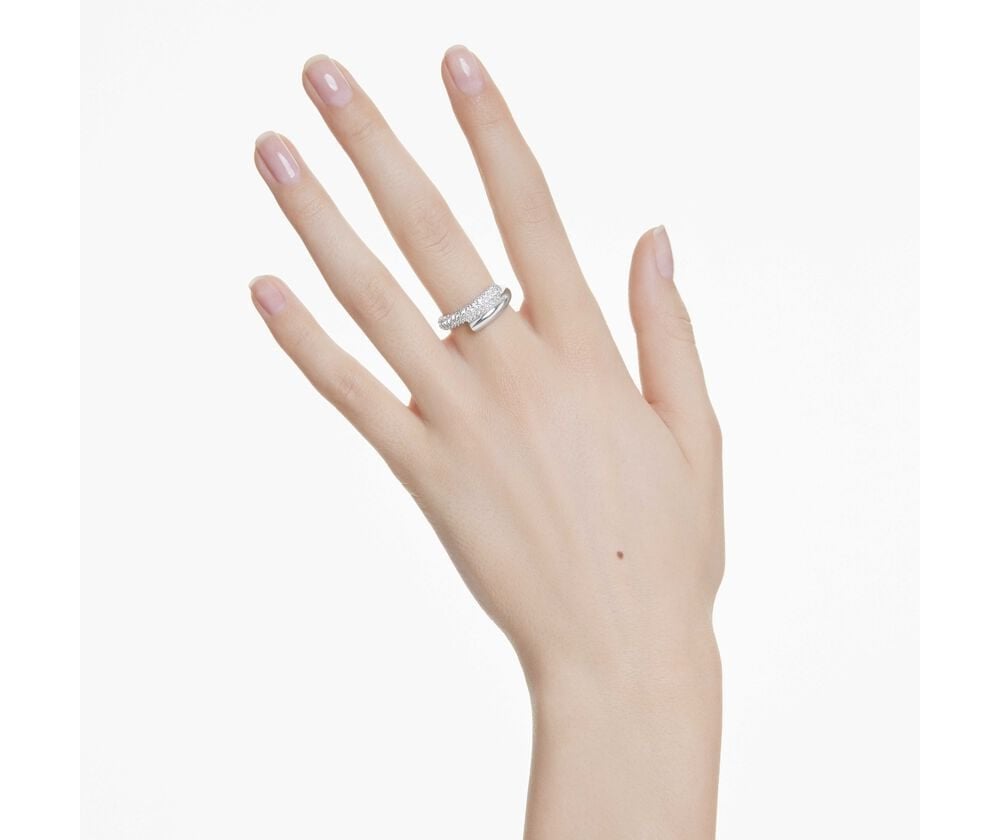 Swarovski - Anello Dextera - Bianco - Rodio