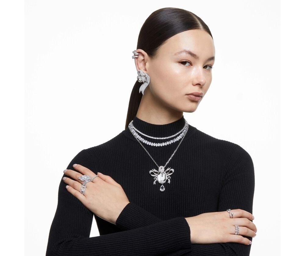 Swarovski - Anello Matrix Vittore - Bianco - Argento