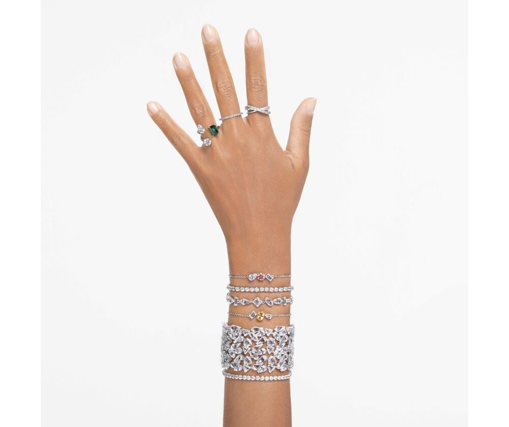 Swarovski - Anello Matrix Vittore - Bianco - Argento