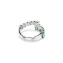 Swarovski - Anello A Matrice - Verde - Placcato Rodio